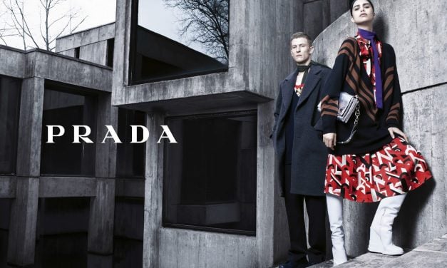 Ad Campaign | Prada F/W 2014 ft. Mica Arganaraz & Karl Kolbitz by Steven Meisel