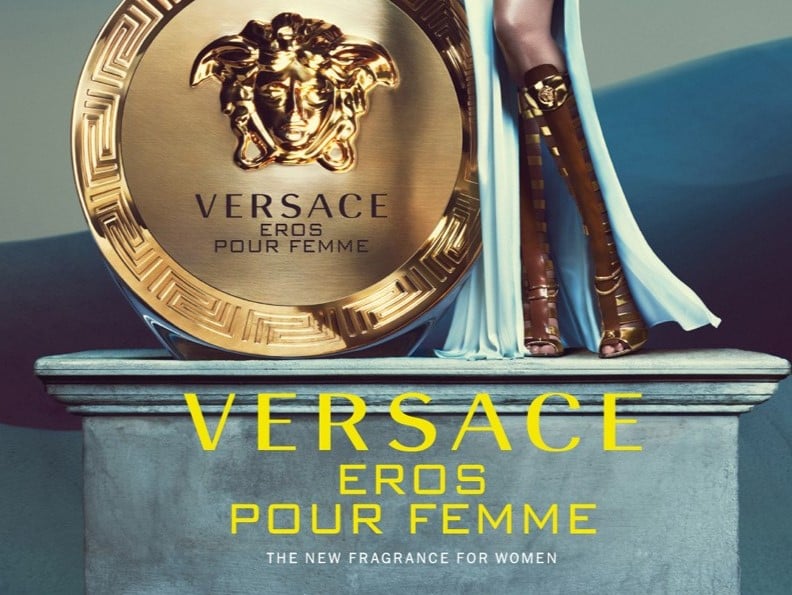 VERSACE Fragrance 2-Page Magazine PRINT AD 2014 LARA STONE